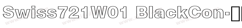Swiss721W01 BlackCon字体转换
